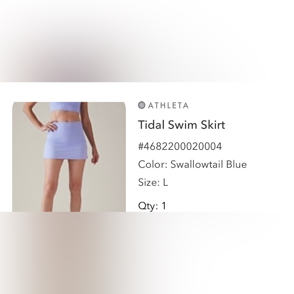 Athleta Tidal Swim Skirt